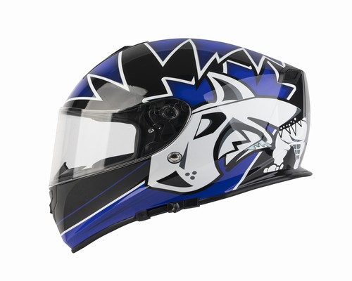 CASCO MAX V127 INTEGRAL C/ANT. DE SOL (BLUE ROKO RV) S